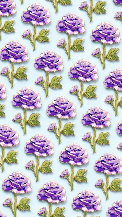 Purple Rose Enamel Pin