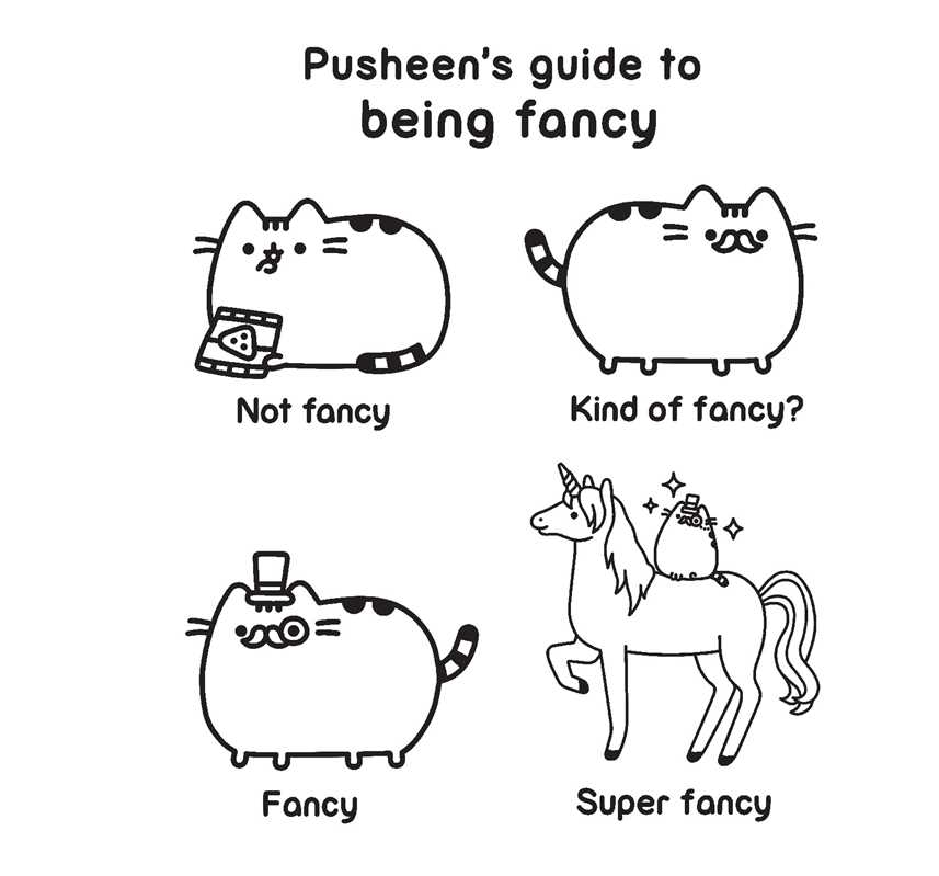 Pusheen Coloring Book By Claire Belton
Pusheen returns in a delightful coloring book perfect for fans of I Am Pusheen the Cat.
The Internet’s favorite chubby, tubby tabby is back in a purr-fectly cute coloring book featuring adorable kitty drawings that will charm cat lovers and coloring book fans everywhere