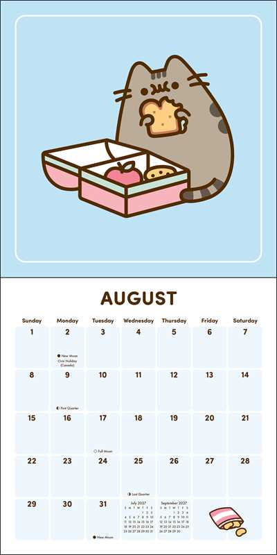 Enjoy 12 months of snacks, naps, and fun with Pusheen the cat!
Smartly sized for cozy corners, busy bulletin boards, or any small spaces, the Pusheen 2027 Mini Wall Calendar adds just the right amount of color, cuteness, and creative organization wherever you need it.
Features include:
7" x 7" (7" x 14" open)—a great size for small spaces
Cover design eliminates need for plastic packaging
Printed on FSC®-certified paper with soy-based ink
Planning spread for September–December 2026
Spans January–Decemb