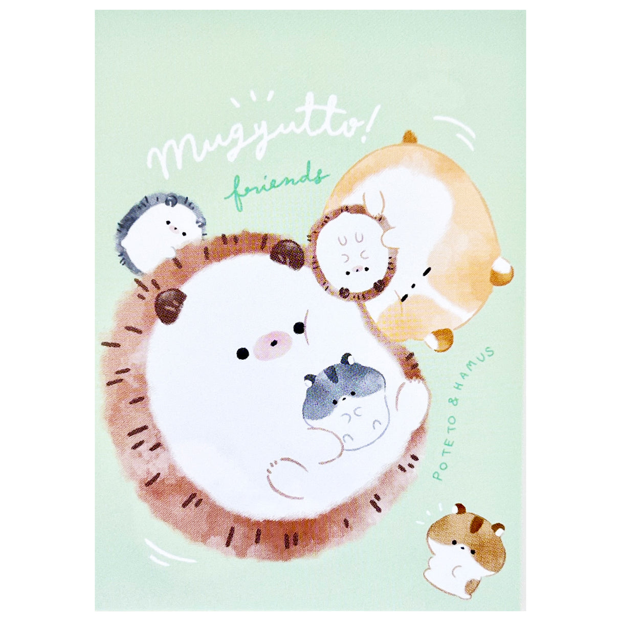 Hedgehog and Hamster Mini Notepad