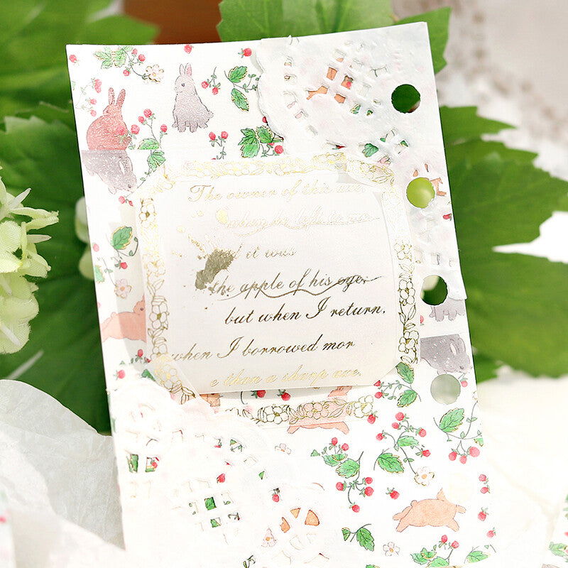 Rabbit Country 3 O'clock Snack Washi Tape