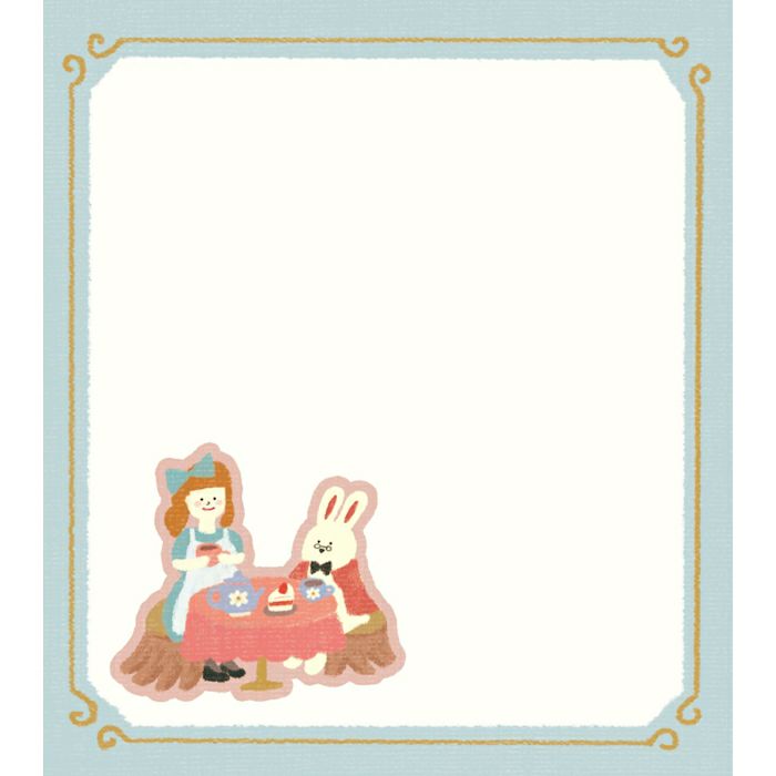 Rabbit Tea Party Memo Pad