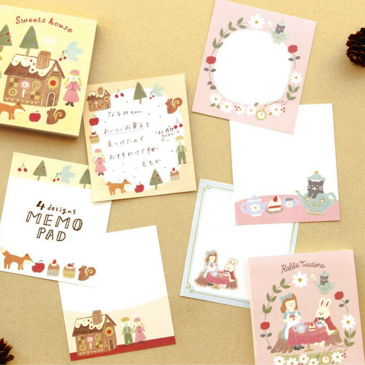 Rabbit Tea Party Memo Pad