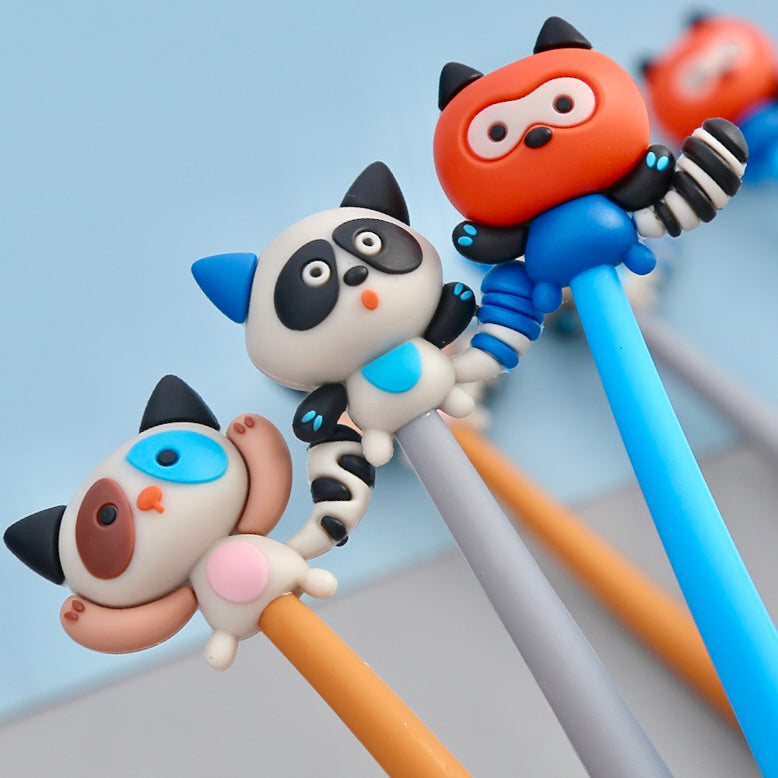 Raccoon Wiggle Gel Pen