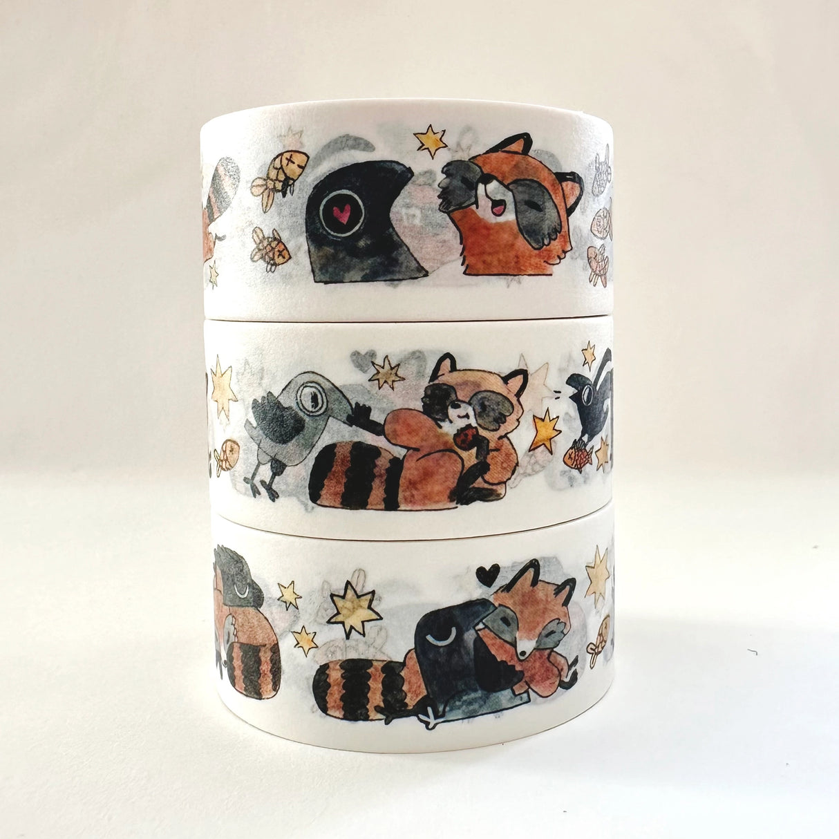Shelley Couvillion - Raccoons and Crows Washi Tape
