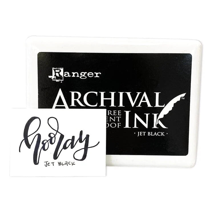 Ranger Archival Ink Jumbo InkPad - Jet Black
Archival Inks™ provide long-lasting stamping results that are permanent on many surfaces. Get a crisp image that doesn't bleed over water-based inks and markers, acrylic paint, watercolors, Tim Holtz® Alcohol Ink and more.