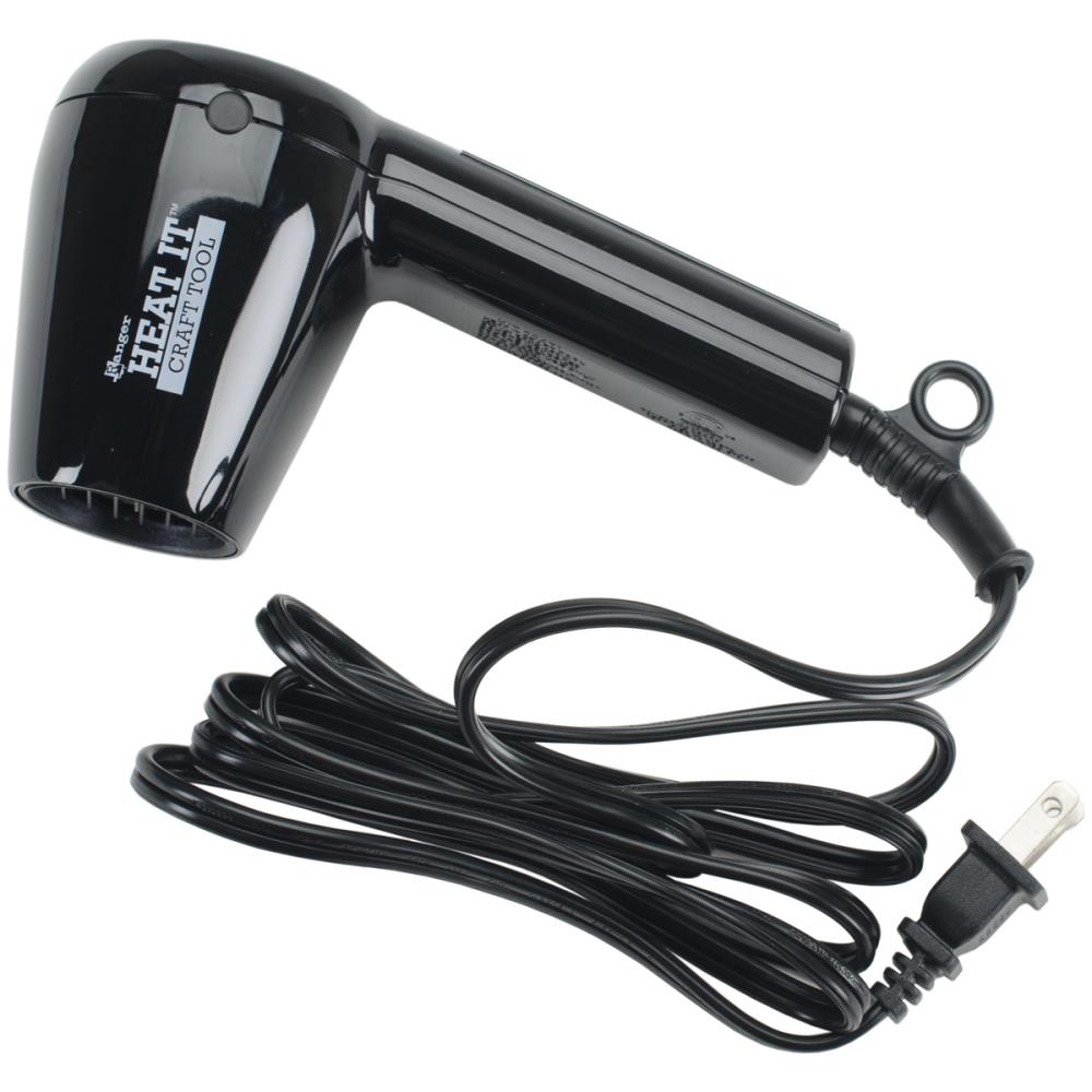 Gentle air flow keeps your powders in place! It is quiet, ergonomic, quick, and safe! This tool is great for curing embossing powders, shrinking plastic and tubing quick drying inks, glues and paints. Use for all your craft heating needs! UL approved and as fast as a heat gun.
This package contains one 120V Ranger Heat It Craft Tool. 