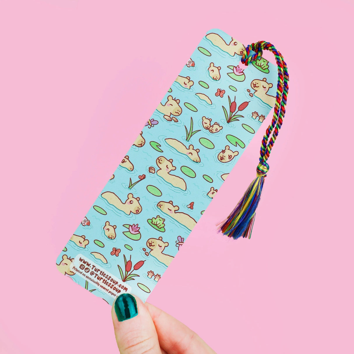 Hold your spot in style with our fun and funky bookmark collection! Whether you prefer romance, fantasy, or science fiction, our bookmarks will fit perfectly between the pages of your favorite novel.
🐢 Bookmark is printed on sustainably-sourced premium ultra-thick card stock with soft-touch matte texture
🐢 Unique design on the front and back
🐢 Bookmark measures 2" x 6"
🐢 Copyright © 2025 Turtle's Soup. All Rights Reserved.