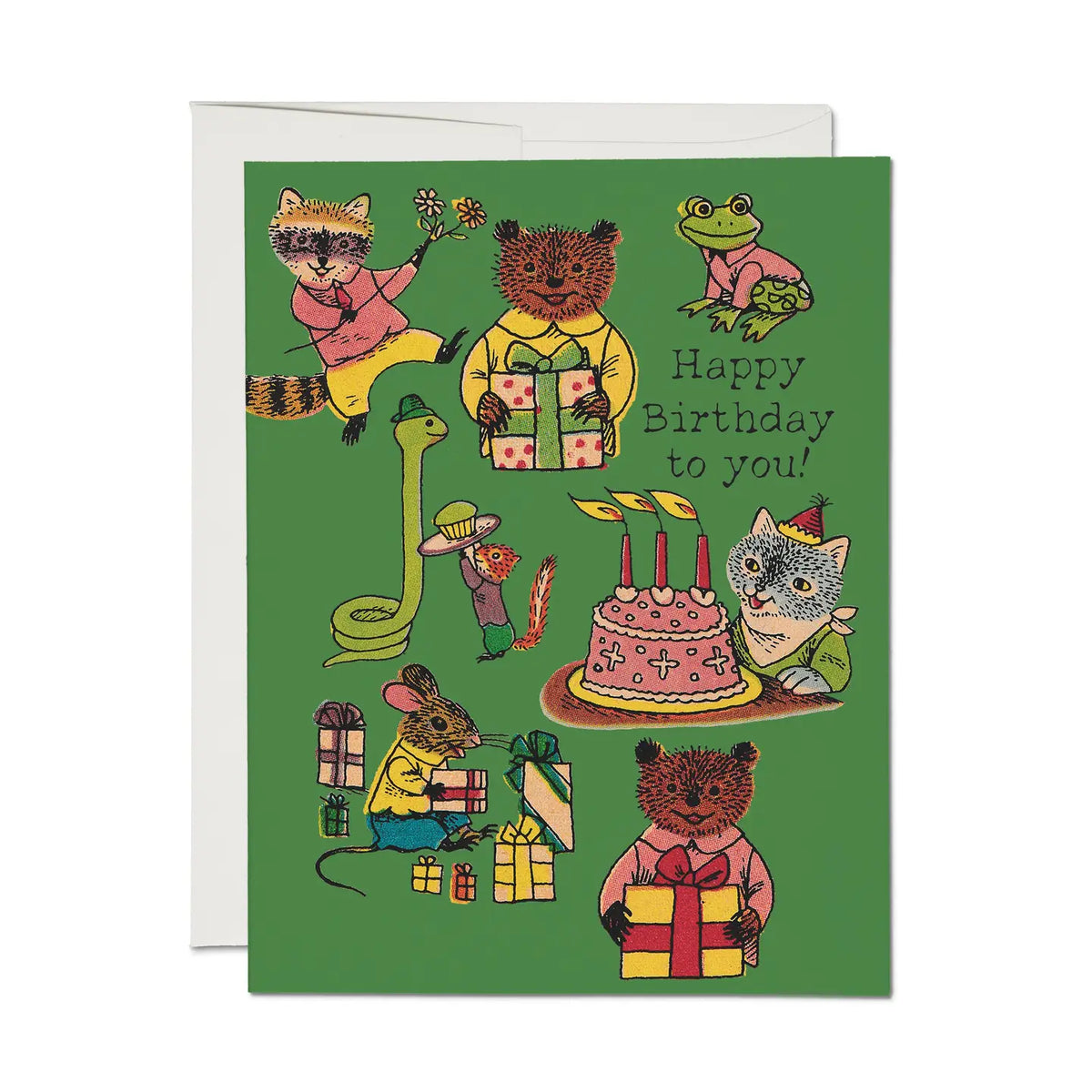 Red Cap Cards - Critter Wishes Greeting Card
Illustrated by Richard Scarry
A2 - 4.25 x 5.5 inch