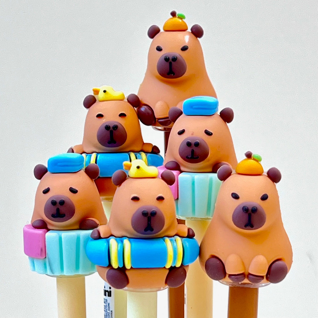 Bolígrafo de gel relajante con forma de capibara