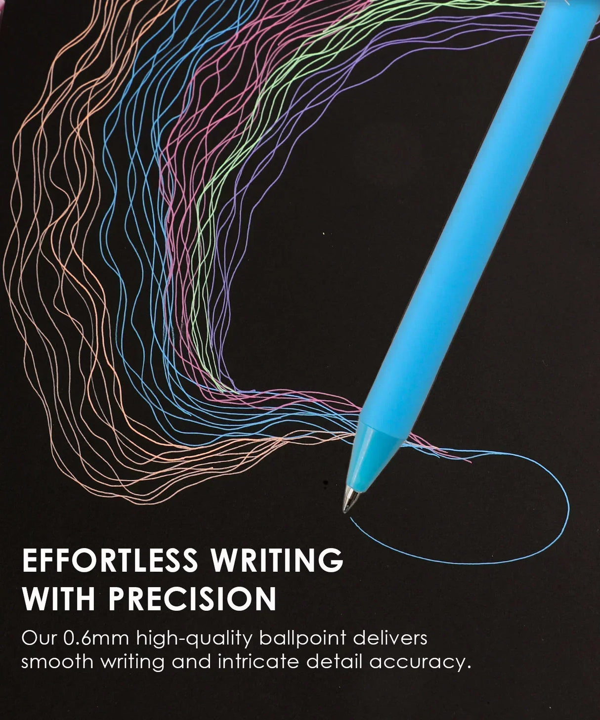 Discover our Retractable Colorflow Acrylic Gel Pen Set with 12 vibrant colors and anti-dry acrylic ink for smooth writing on any paper. Perfect for journaling, doodling, and coloring, these pens provide precision for all your creative projects.