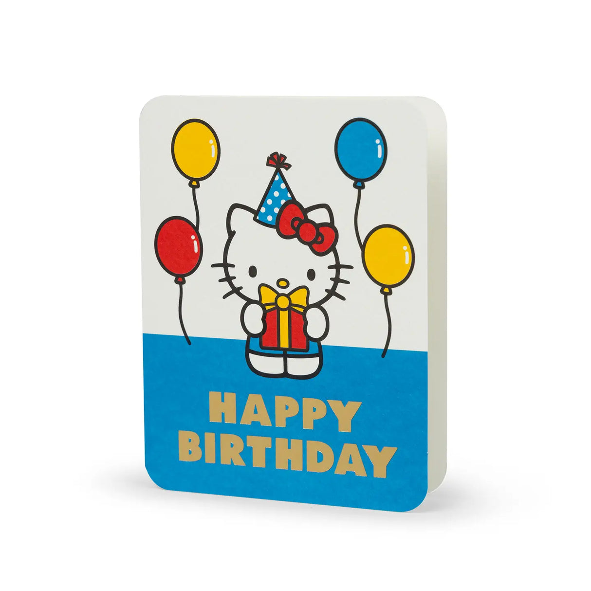 Retro Hello Kitty Happy Birthday Deluxe Greeting Card
