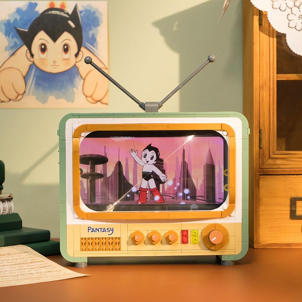 Retro Nostalgic Tv Building Bricks