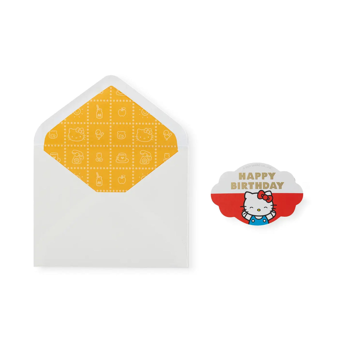Retro Hello Kitty Birthday Wishes Deluxe Greeting Card