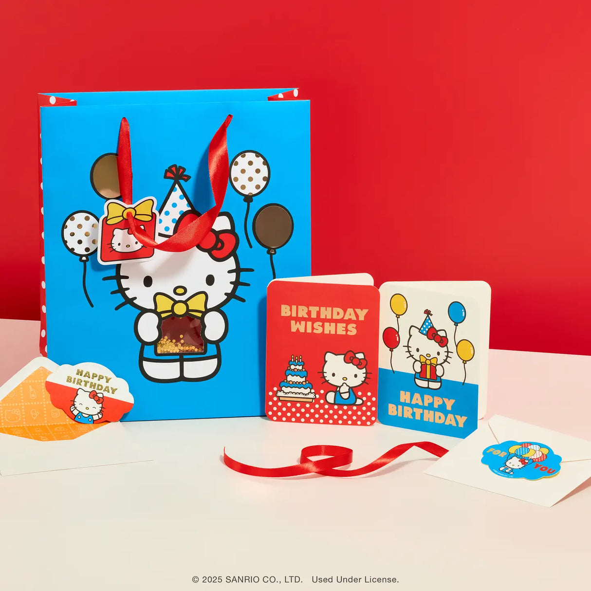 Retro Hello Kitty Happy Birthday Deluxe Greeting Card