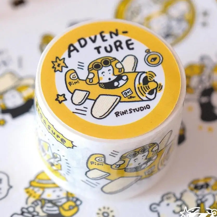 Our Adventure Kisscut Washi Tape is filled with travel-inspired illustrations - think mountains, maps, compasses, and little discoveries waiting to be made.
The kisscut design lets you peel off individual pieces with ease, no scissors needed. Perfect for travel journals, scrapbooks, planners, and capturing every step of your journey. Tape your story.