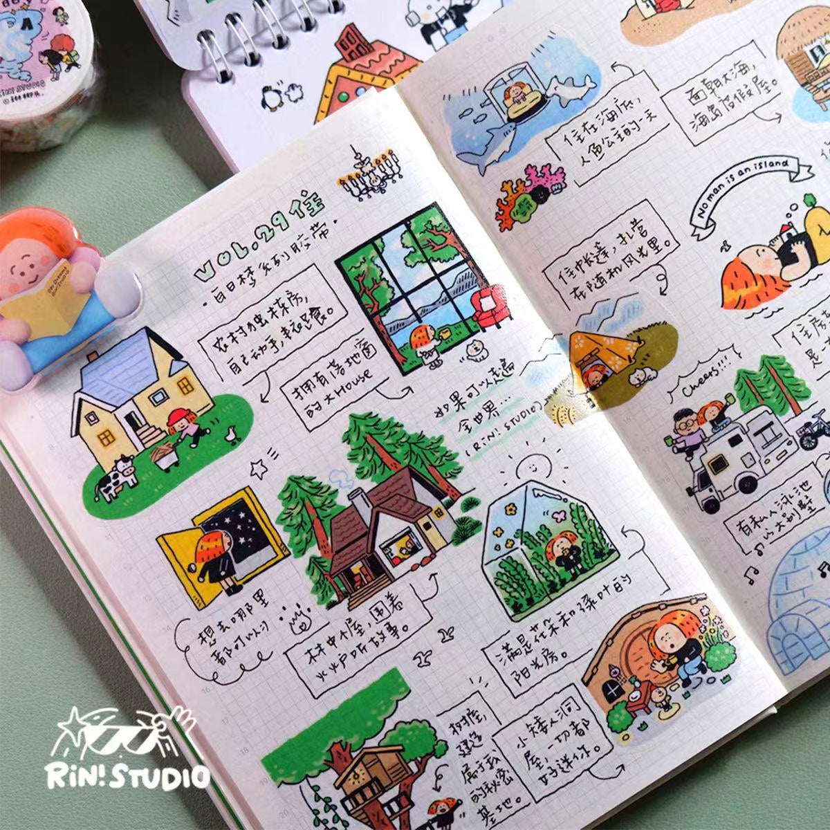 Volume 29:
If you could travel to anywhere in the world, what kind of house would you live in? Cabin in the woods? Beach house? Or in your own farmland?
Today we bring you the volume 29 which you can find whatever home or house you are wishing for.
Choose from the following products:
β’ Washi Tape Volume 29
πππππ«π’ππ₯π¬:
β’ Washi Tape on release paper
ππ’π³π:
β’ 45 mm x 500 mm; 125 cm Loop