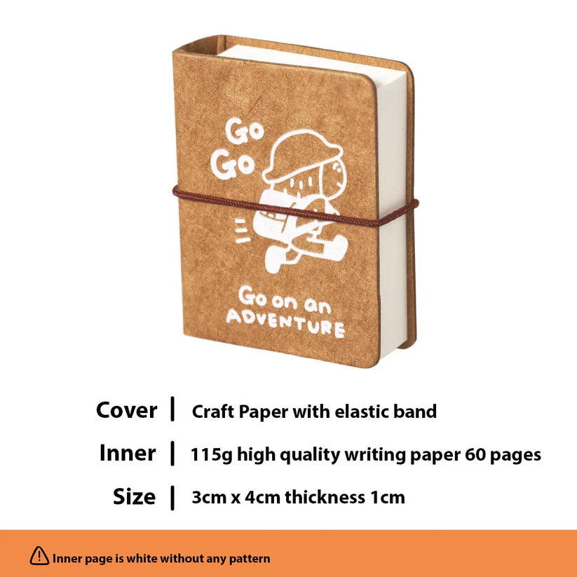 This probably is one of the cutest product our studio have ever made. The mini notebook can basically fit anywhere, and you can either write down some fun topics or put in some of the stickers in the notebook to show case your unique side.
Grab the mini notebook and show your own style!
1.2x 1.6 inches
Cover by kraft paper & inner page by 115g high quality paper
60 blank pages
