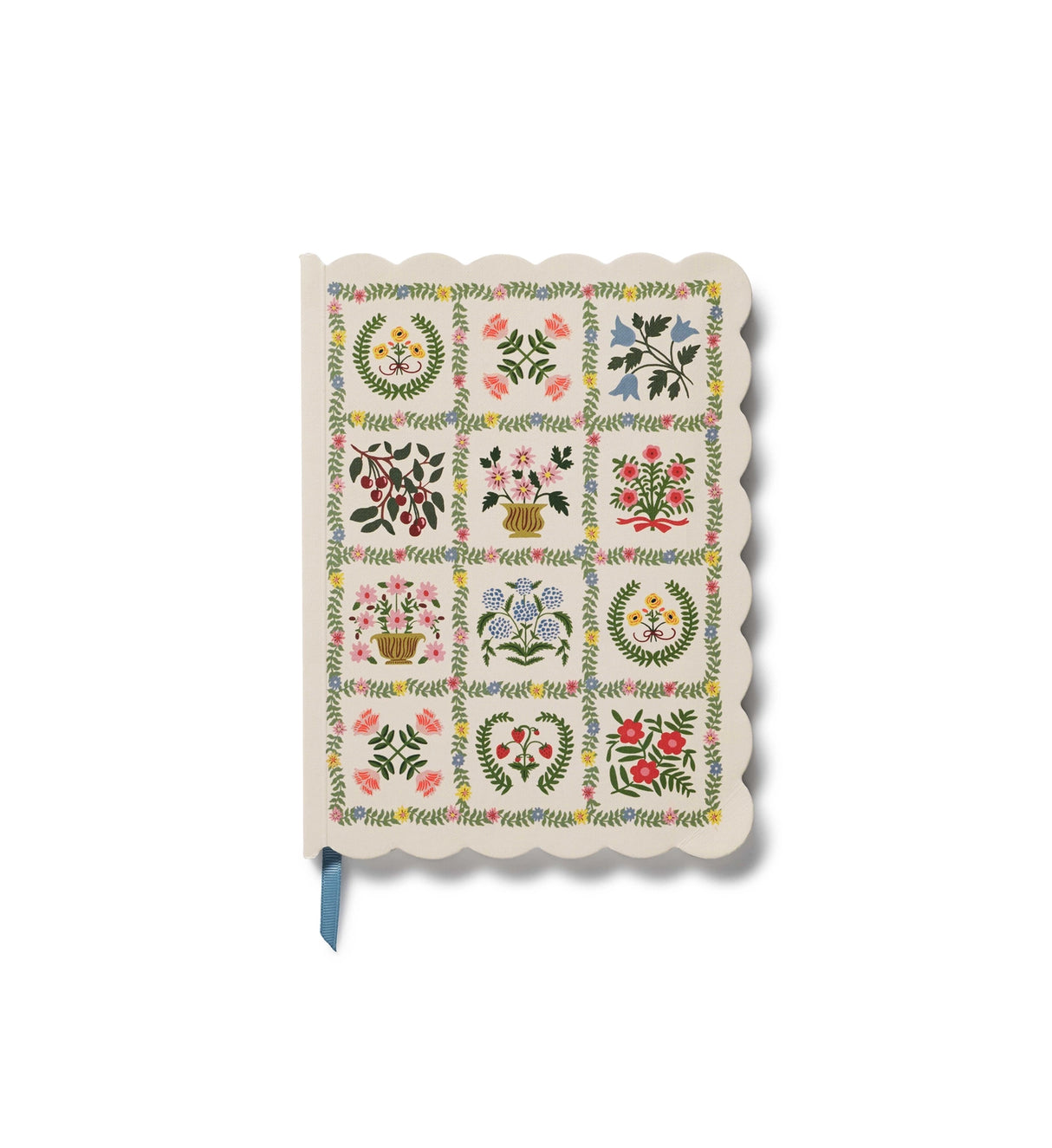 A lightweight, scallop-edge journal, perfect for work, school, and other daily tasks. Inside, find 150 lined pages and a grosgrain ribbon bookmark.
DETAILS
- Linen textured paper-wrapped hardboard cover
- Uncoated natural white text paper interior
- Die-cut edges
- Grosgrain ribbon bookmark
- 150 lined pages
- 6.25" W x 8.5" L