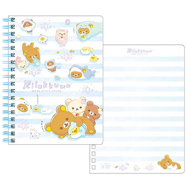 Cuaderno de disfraces con el tema del océano de Rilakkuma