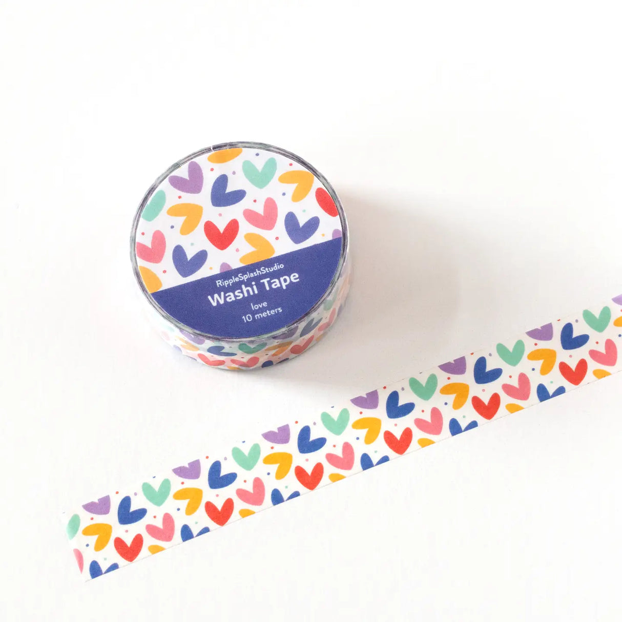 Decorative washi tape featuring a repeating pattern of hand-drawn colorful hearts in a playful, modern style. Perfect for planners, journals, gift wrapping, scrapbooking, and creative projects. Easy to tear, repositionable, and residue-free.
🌈 Key Features:
Dimensions: 15mm wide x 10 meters (32.8 feet) in length
Contains: 1 washi tape roll
High-quality washi tape material
Easy to tear and reposition
Perfect for scrapbooking, journaling, and crafts