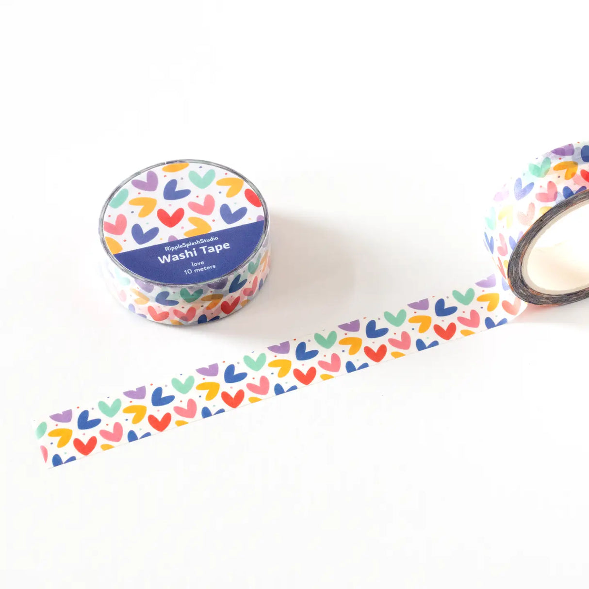 Decorative washi tape featuring a repeating pattern of hand-drawn colorful hearts in a playful, modern style. Perfect for planners, journals, gift wrapping, scrapbooking, and creative projects. Easy to tear, repositionable, and residue-free.
🌈 Key Features:
Dimensions: 15mm wide x 10 meters (32.8 feet) in length
Contains: 1 washi tape roll
High-quality washi tape material
Easy to tear and reposition
Perfect for scrapbooking, journaling, and crafts