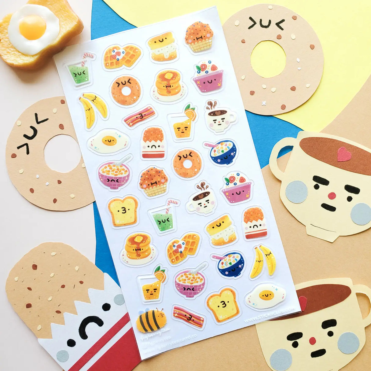 🥞🥣 Ready for @figberrytea’s cheerful breakfast bunch? From smiley pancakes to cozy mugs, this sheet is packed with the happiest little morning bites. Whether you’re team waffles, cereal, or a classic sunny-side-up, these adorable treats are ready to brighten your planner, journal, and morning.
Art by: @figberrytea