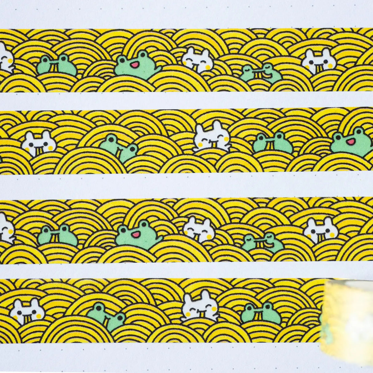 Robot Dance Battle Ramen Time Washi Tape Bunny