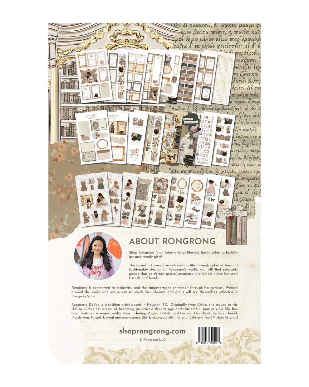 Immerse yourself in the light academia aesthetic, where the beauty of reading and the elegance of learning are romanticized. "Rongrong's Bookworm Vol. 3" is more than just a sticker book; it's an invitation to romanticize your life and reading habits, to find joy in the quiet moments spent between the pages of a book.
This sticker pack has 24 pages of hand-drawn planner stickers including:
12 pages of functional paper planner stickers
12 pages of transparent decorative stickers