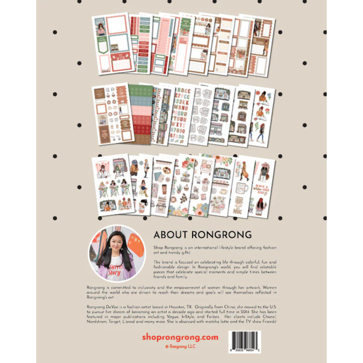 Rongrong Sticker Book - Coffee Queen
Get ready to wrap yourself in a warm hug with every sip of coffee! Introducing the Coffee Queen sticker book by Rongrong DeVoe. ☕️
Filled with 24 pages of premium hand-drawn stickers featuring adorable coffee lover fashion illustrations. From functional appointment trackers to cute coffee shop settings, this sticker book has it all. 😍
Show your love for the world's best drink and decorate your planner or notebook with these gorgeous stickers. Don't wait, grab your co
