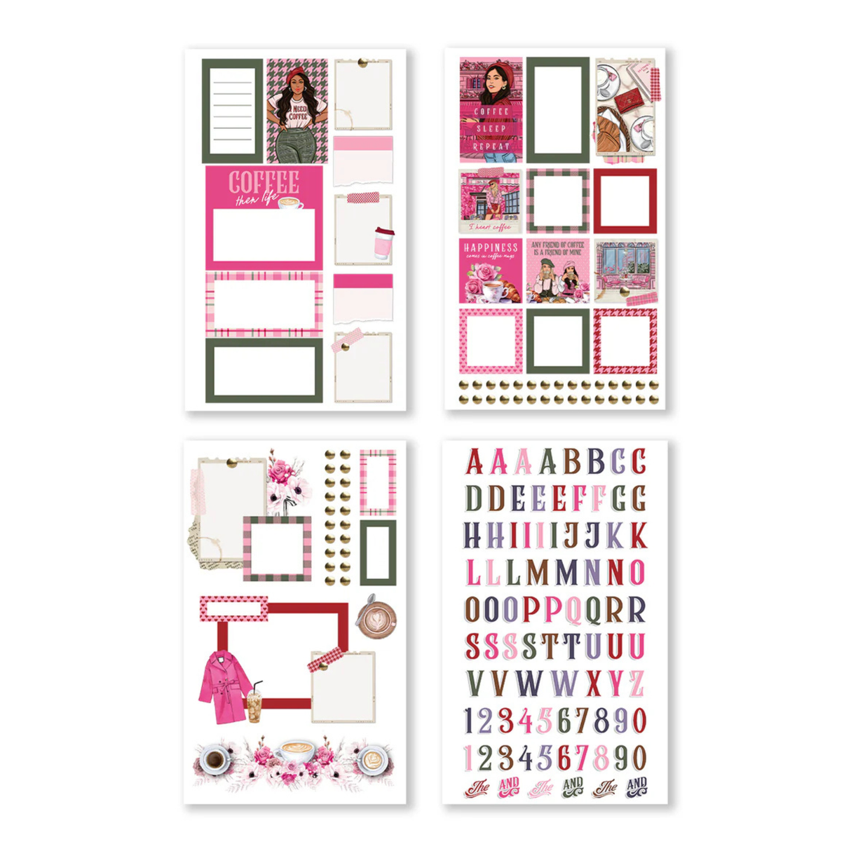 Rongrong Sticker Book - Coffee Queen 2
Indulge your love for coffee and creativity with the Coffee Queen Sticker Book 2! This must-have collection for coffee enthusiasts and crafters offers a delightful array of charming, hand-drawn designs, perfect for decorating planners, journaling, and crafting unique projects. Infuse your daily routine with warmth and joy through these beautifully designed, caffeine-inspired stickers! ☕✨
Key Features:
25 Pages of Hand-Drawn Stickers: Enjoy a diverse collection