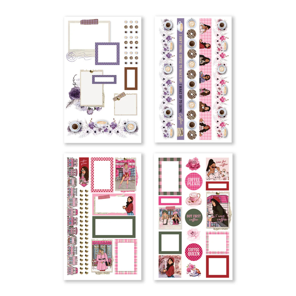 Rongrong Sticker Book - Coffee Queen 2
Indulge your love for coffee and creativity with the Coffee Queen Sticker Book 2! This must-have collection for coffee enthusiasts and crafters offers a delightful array of charming, hand-drawn designs, perfect for decorating planners, journaling, and crafting unique projects. Infuse your daily routine with warmth and joy through these beautifully designed, caffeine-inspired stickers! ☕✨
Key Features:
25 Pages of Hand-Drawn Stickers: Enjoy a diverse collection