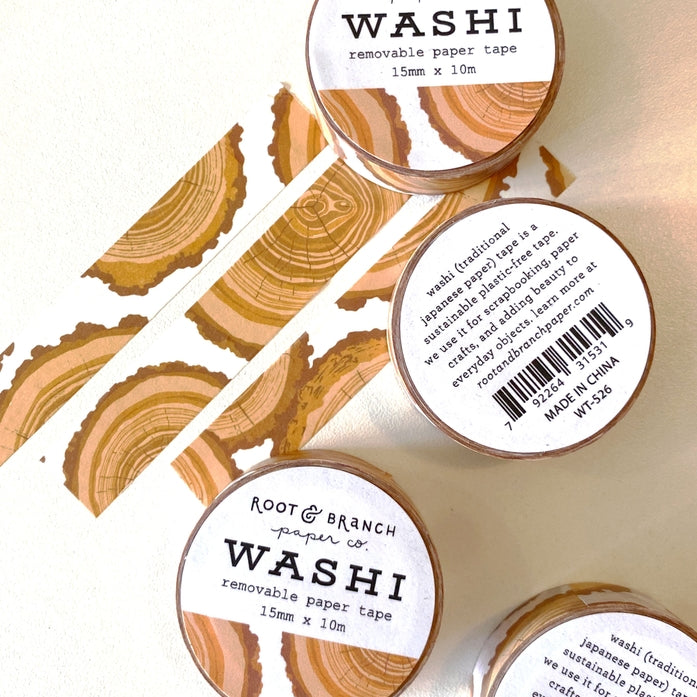 Root and Branch Paper Co Tree Rings Washi Tape