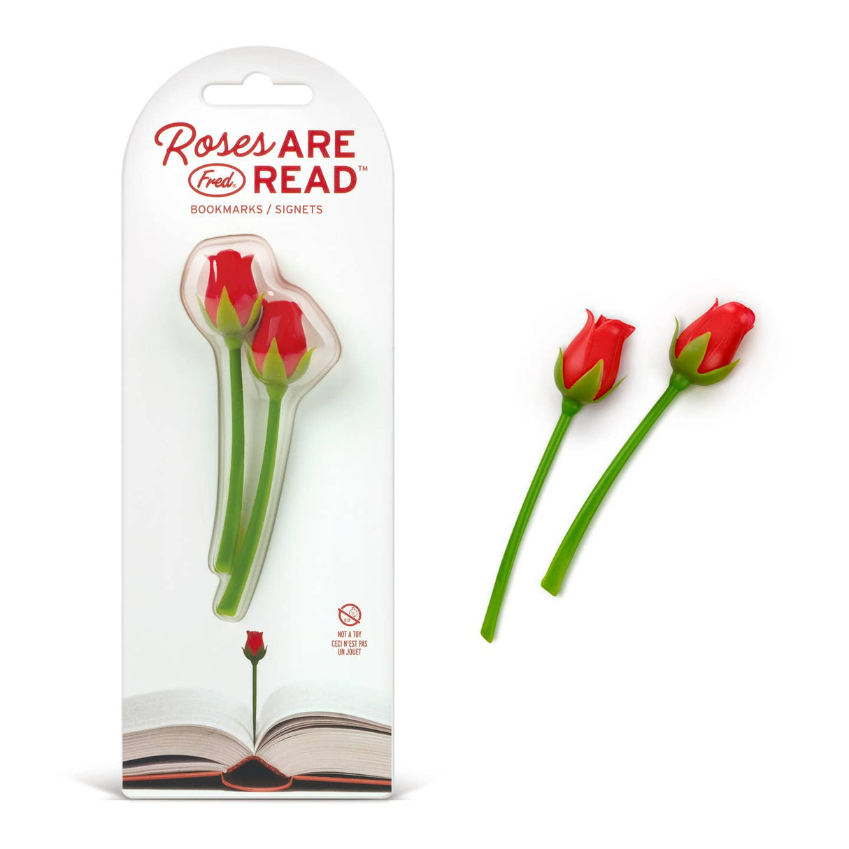 Roses Are Read Flower Bookmarks