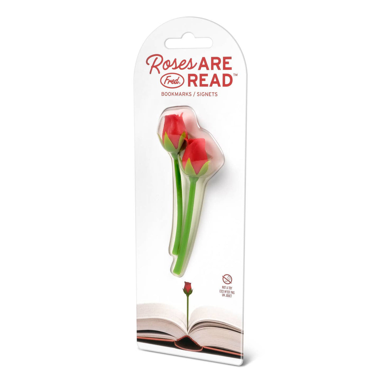 Roses Are Read Flower Bookmarks