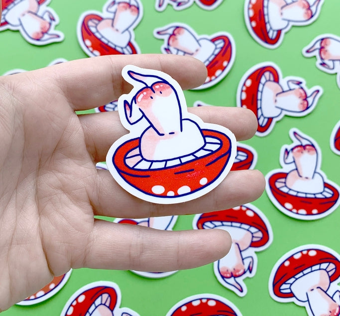 Rosy Mush Vinyl Sticker