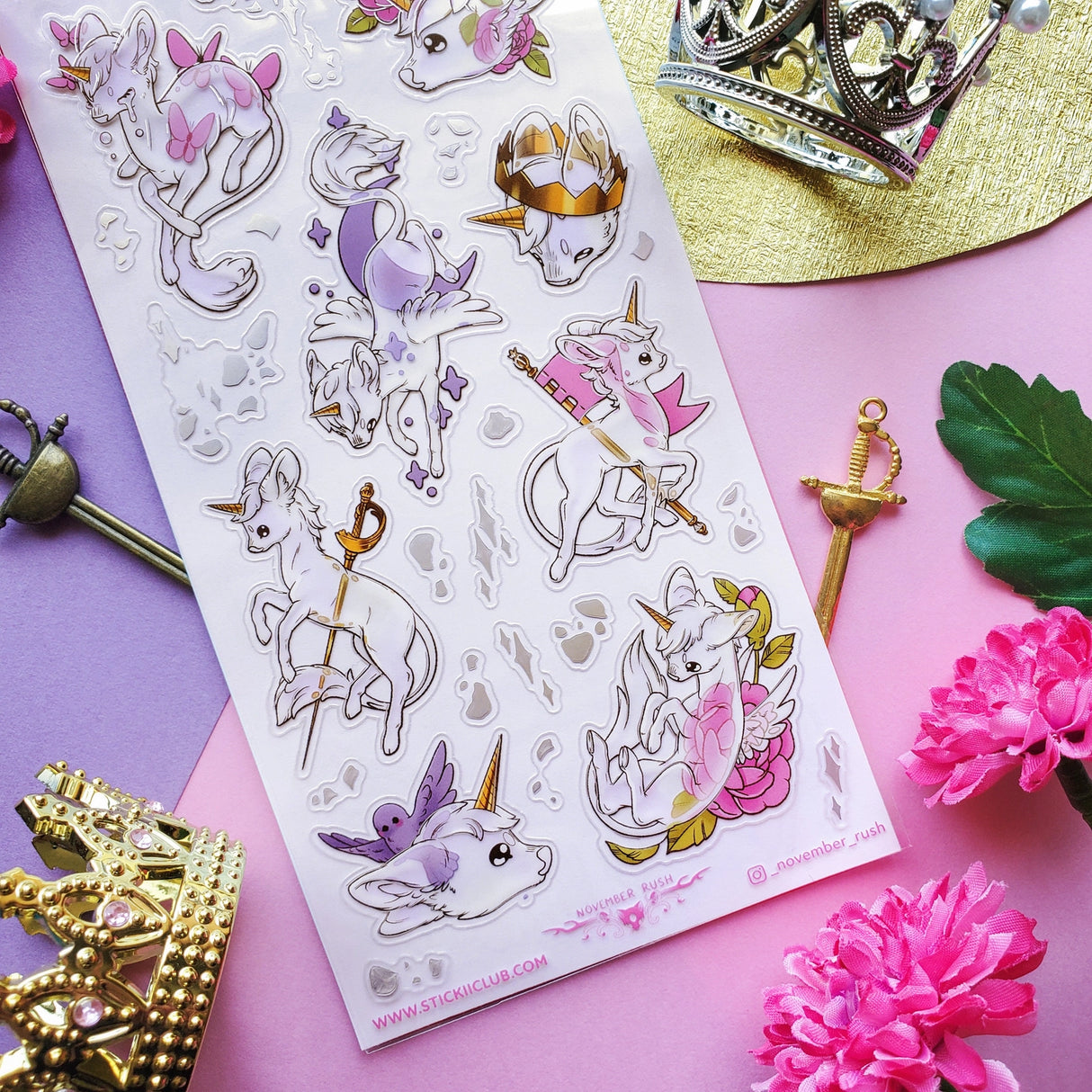 🌹👑 You can’t have a land of unicorns without having a court of Unicorns. It’s Unicorn Law ya know! @_november_rush shows off some of the members from flower-crowned beauties to royal warriors, each one is serving looks with crowns, roses, and plenty of sparkles. The fact they’re ghosts is none of your business.. 👀