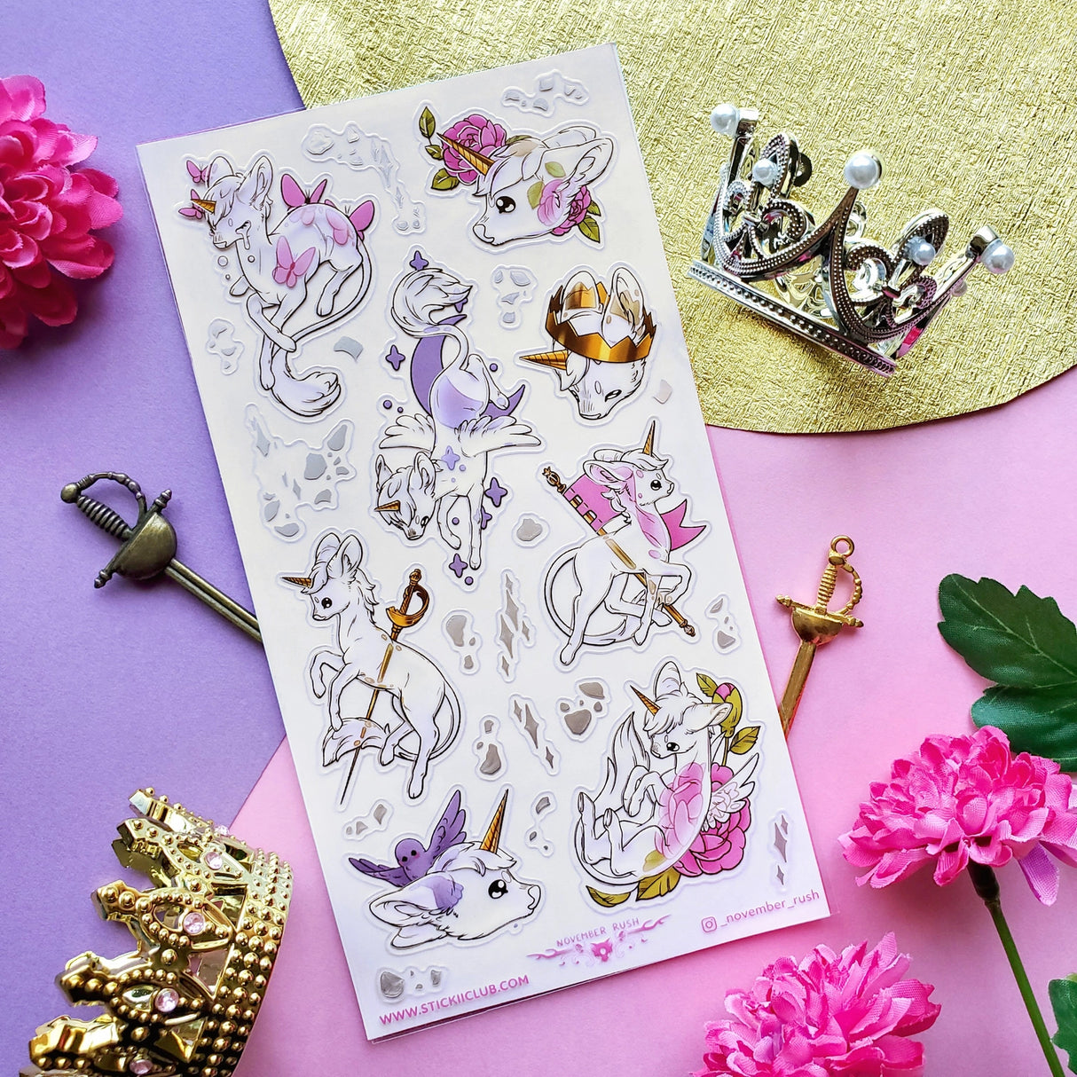 🌹👑 You can’t have a land of unicorns without having a court of Unicorns. It’s Unicorn Law ya know! @_november_rush shows off some of the members from flower-crowned beauties to royal warriors, each one is serving looks with crowns, roses, and plenty of sparkles. The fact they’re ghosts is none of your business.. 👀