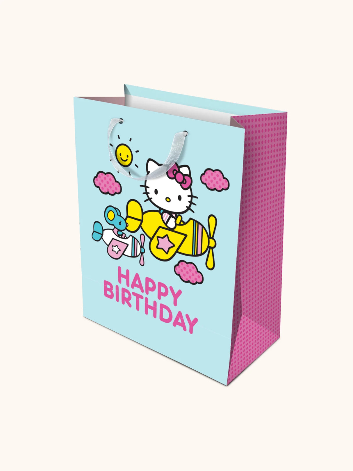 Hello Kitty Planes Happy Birthday Large Gift Bag