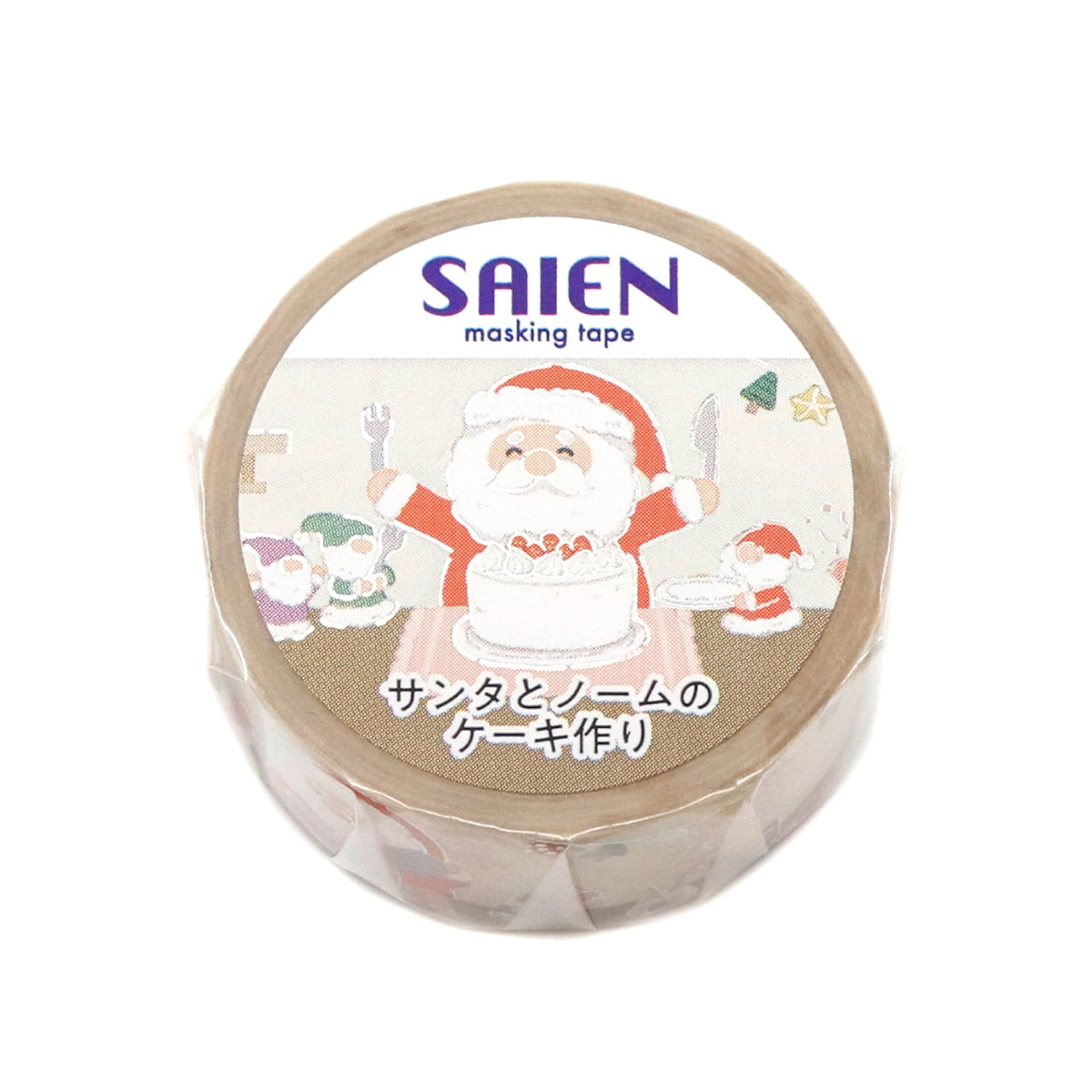 SAIEN - Santa and Gnome Cake Making Washi Tape
A cute cake-making world featuring Santa Claus and a gnome unfolds. This tape is an item that further enhances the Christmas atmosphere!
Size approx. 20mm x5m
Country of manufacture: Japan
Material / component: Paper