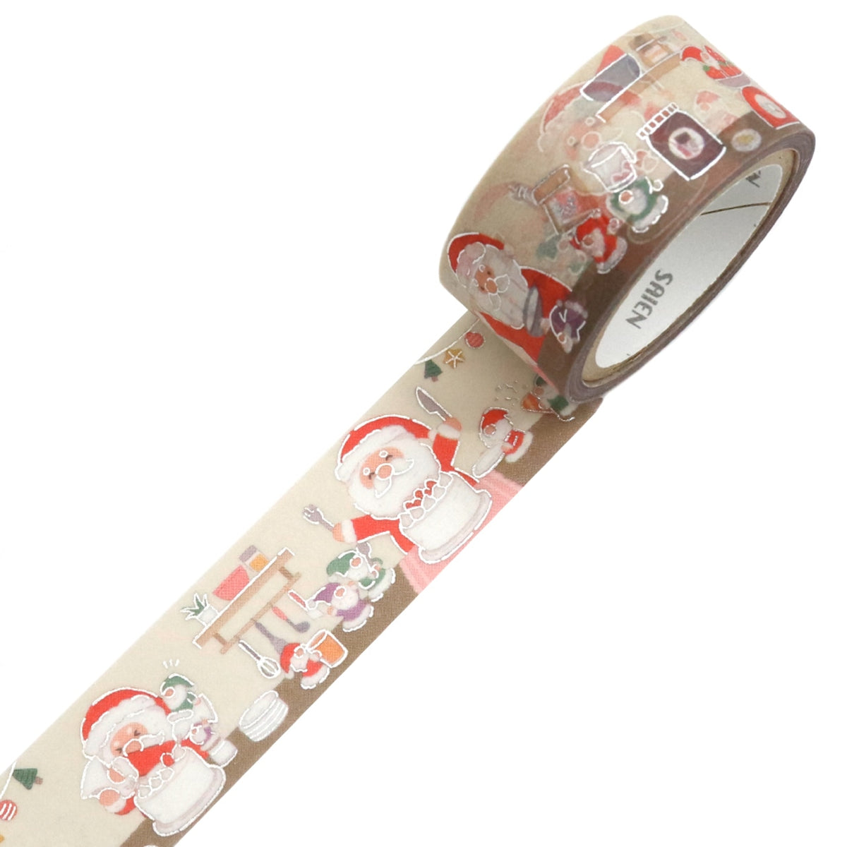 SAIEN - Santa and Gnome Cake Making Washi Tape
A cute cake-making world featuring Santa Claus and a gnome unfolds. This tape is an item that further enhances the Christmas atmosphere!
Size approx. 20mm x5m
Country of manufacture: Japan
Material / component: Paper