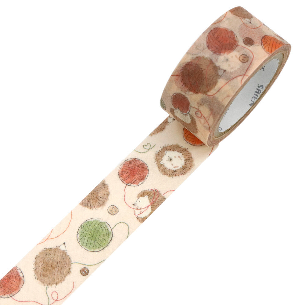 Sized at 20mm × 7m, this tape is perfect for journals, planners, scrapbooks, and autumn‑themed projects. It’s a ribbon of woodland warmth and crafty whimsy, ideal for anyone who loves hedgehogs, yarn, or simply a touch of cozy magic.