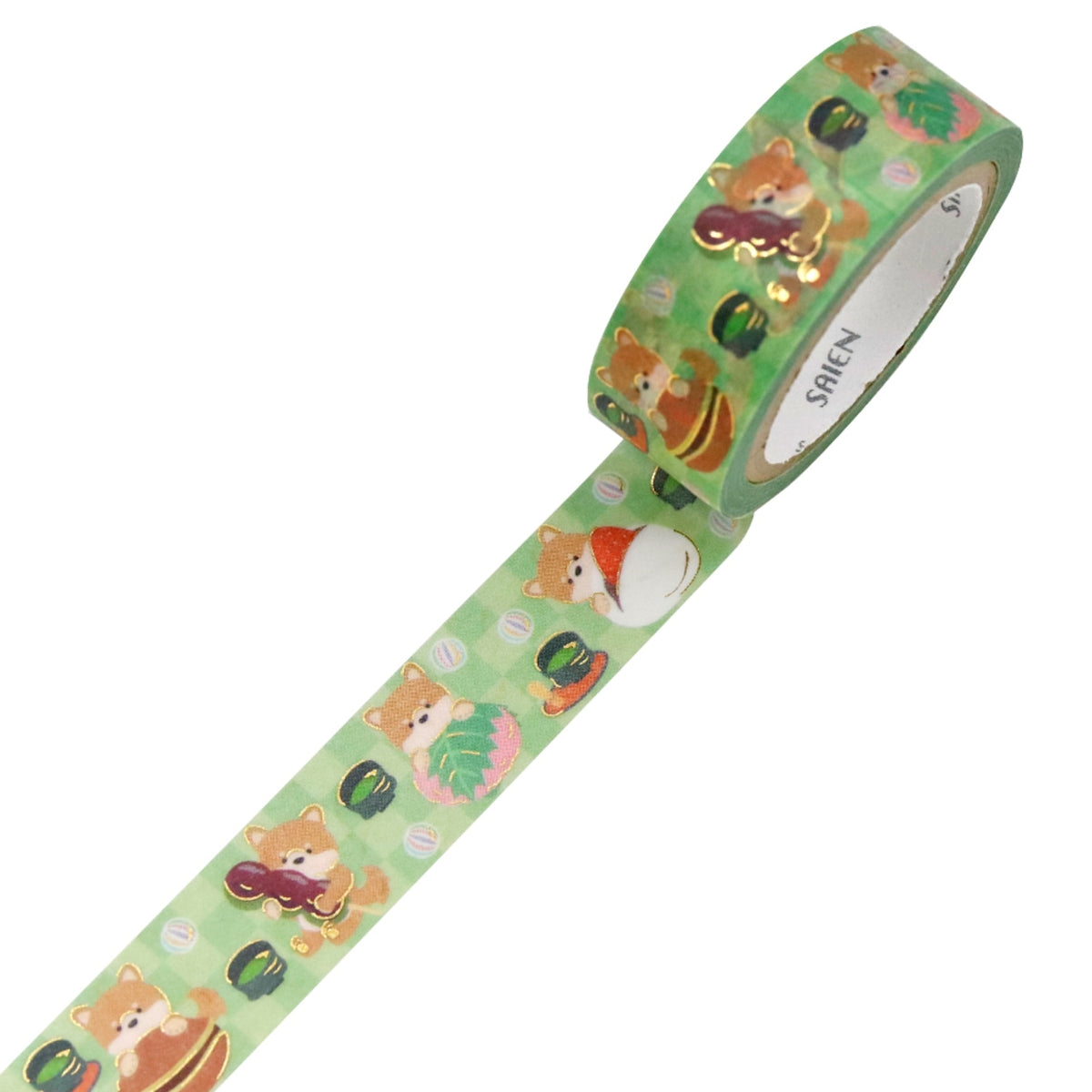 SAIEN - Shiba Inu and Japanese Sweets Washi Tape