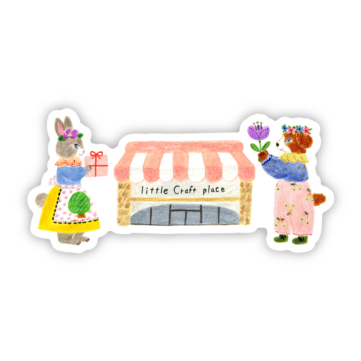 Aiko Fukawa x Little Craft Place Storefront Vinyl Sticker