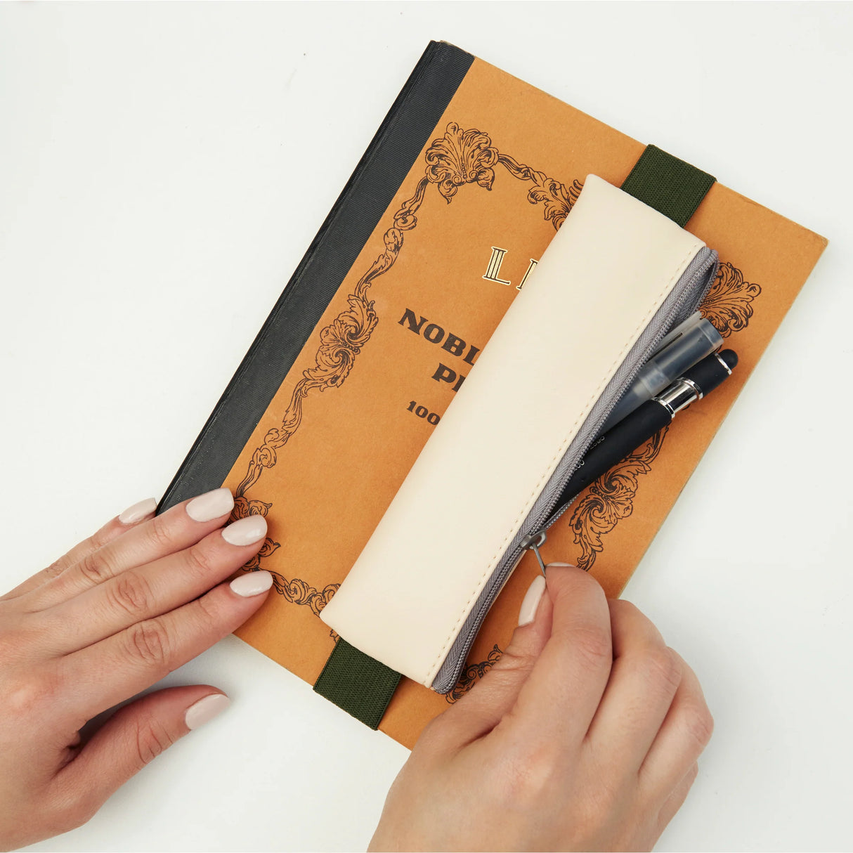 Elastic Band Pencil Pouch