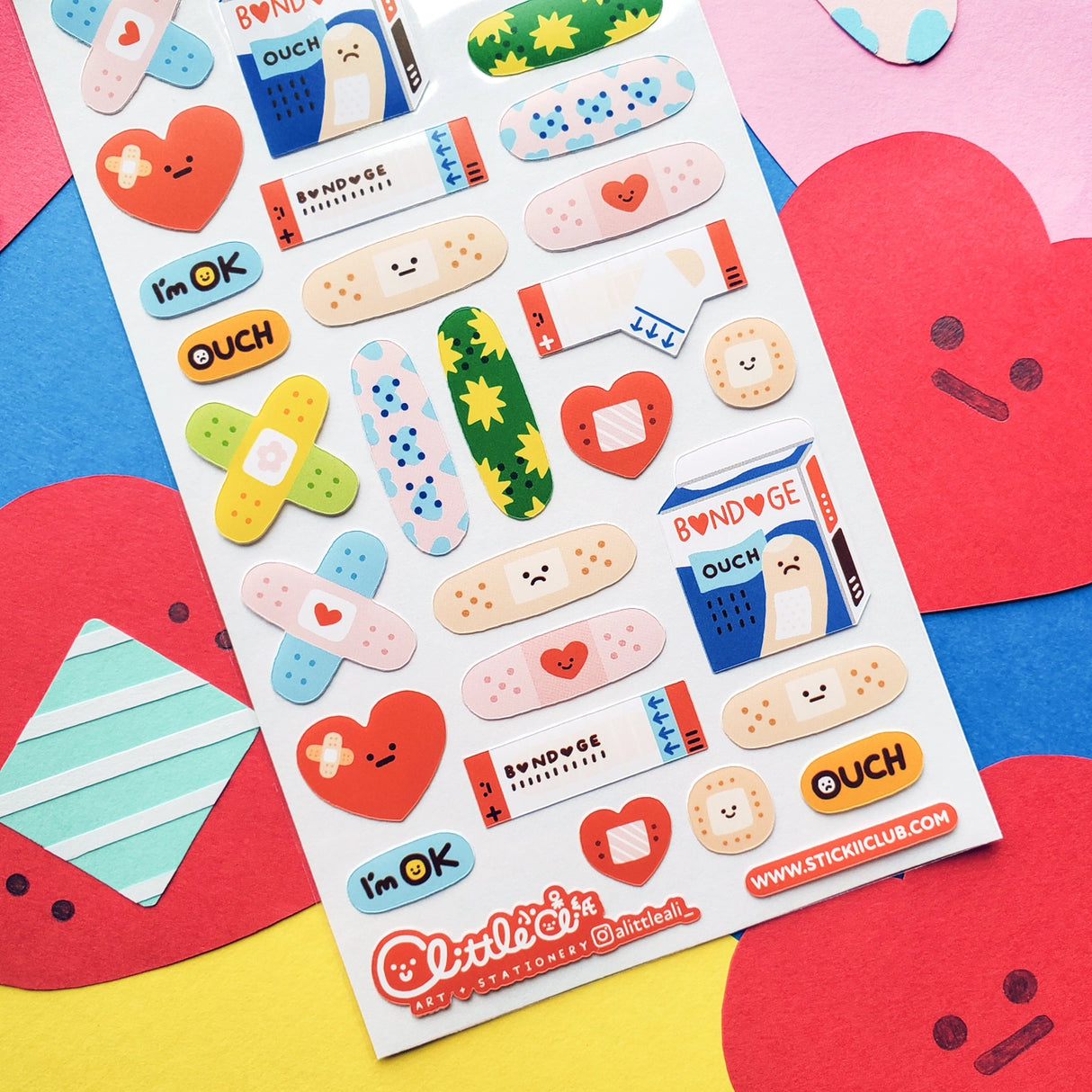 🩹💖 With these little bandages by @alittleali_, you can use them in your journal as reminders of how sometimes we get hurt but we just need to take the time to heal! Bright, cheerful, and full of healing vibes, these stickers are all about patching yourself up with kindness and patience.
Art by: @alittleali_