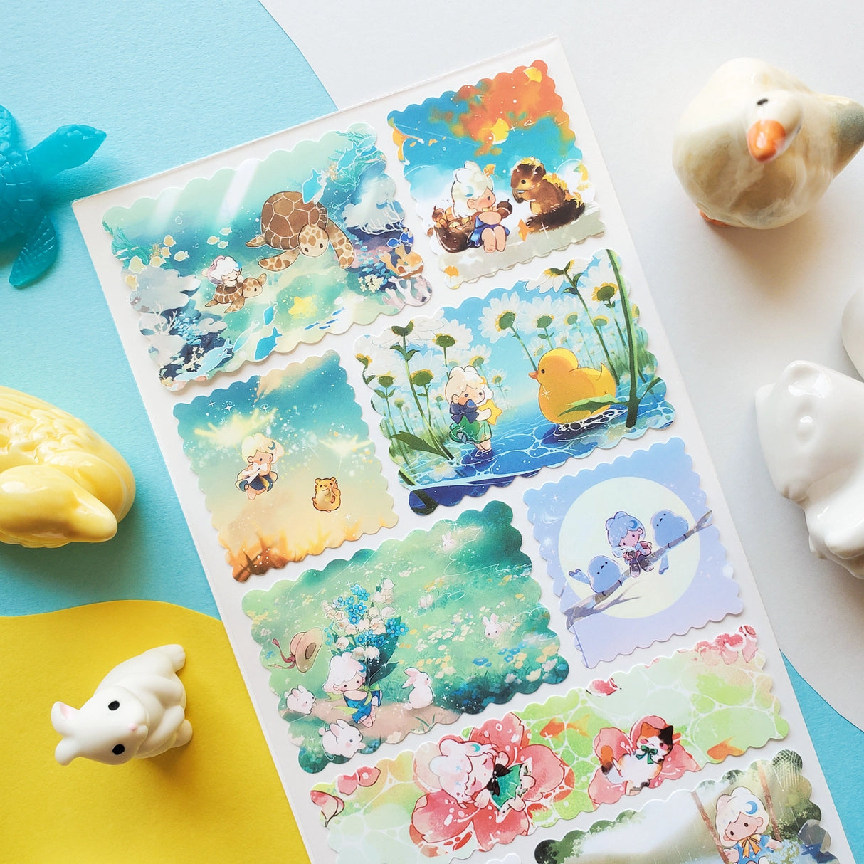 šš¢ A gentle breeze carries @califlairās fluffy friends through magical meadows, glittering streams, and starlit skies. They catch turtle-back rides beneath the sea, share acorns with playful squirrels, and doze in flowerbeds. If our dreams were this sweet, weād never want to wake up!