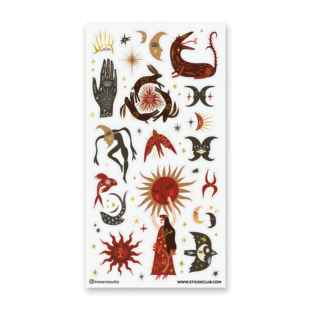 🎇💫 In @knstartstudio’s magical solstice, the sun and moon don’t just rise and set, they dance, boogie, and weave their own tall cosmic tales. With mystical creatures, dreamlike moon spirits, and radiant suns, this set is a celebration of that rare moment when light and darkness meet, mingle, and spark a little mischief.