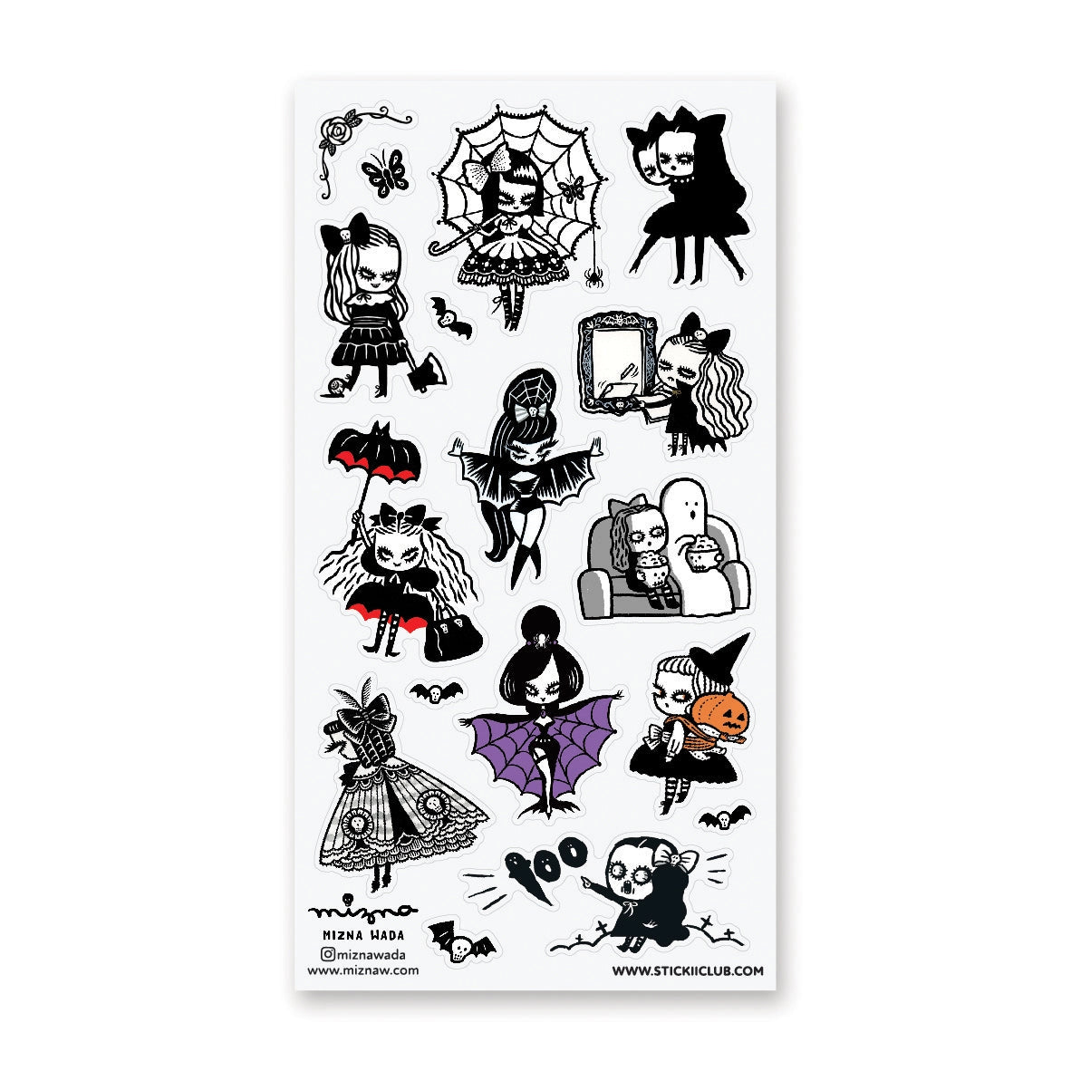 🖤🎀 These ghoulish gals by @miznawada have killer style—bat capes, spiderweb umbrellas, matching with their ghost BFFs for movie night (popcorn mandatory), and slaying every look from cemetery-chic to vampire glam. It’s giving goth girl energy with a sprinkle of mischief and a whole lot of cute. Catch us summoning spirits and fashion inspo.