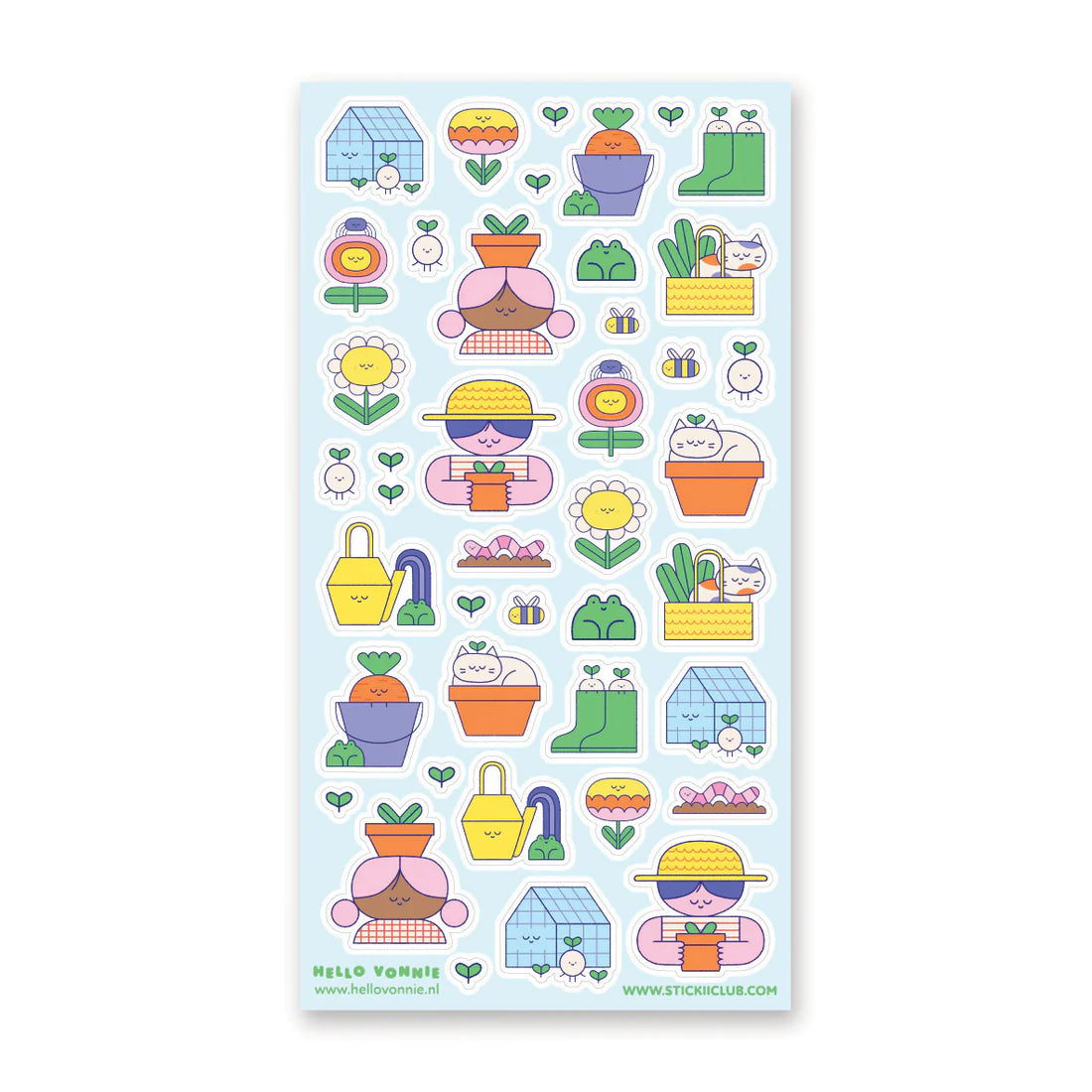🪴🥕 In @ohhellovonnie’s bright and colorful garden, everything grows with a smile! This cheerful sheet is bursting with happy plants, snoozy kitties, friendly frogs, and sweet gardeners tending their leafy friends. This set feels like a warm afternoon spent digging in the dirt, soaking up sunshine, and watching happiness bloom.
Art by: @ohhellovonnie
Top Coating: Holo Glitter
Adhesive Layer: Paper
Backing Layer: Clear PET
6.69" x 3.54".
Weight - 0.03lbs.
1 sheet included